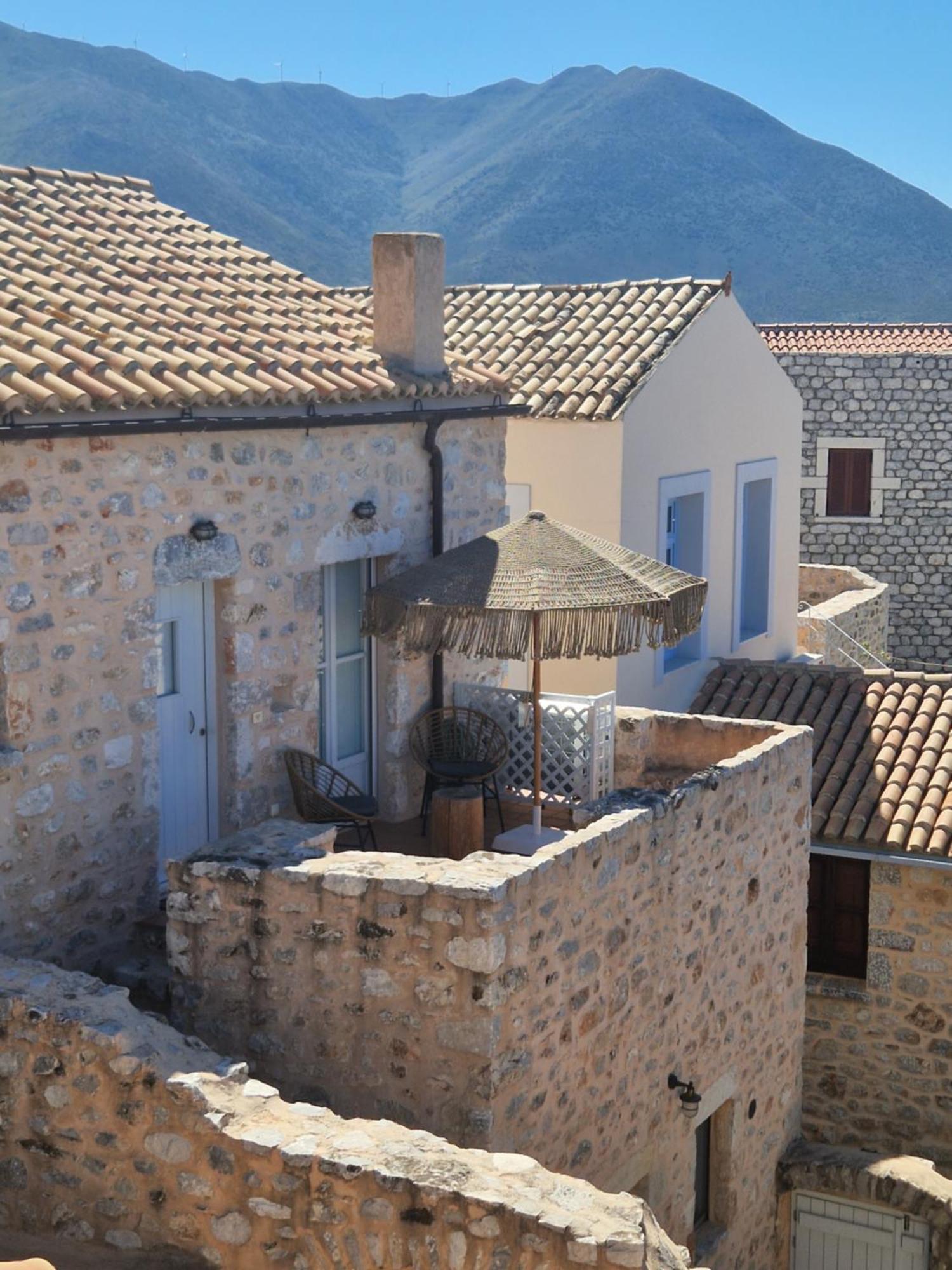 Ferienwohnung Balcony&Tower Areopoli Exterior foto